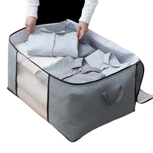Foldable Clothes Pillow Blanket Closet Under Bed Storage Bag Organizer