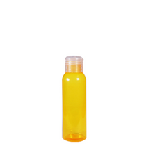 Load image into Gallery viewer, Boston Flip Top Orange PET Plastic Bottle 100 ml
