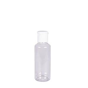 Mini Travel Fliptop Clear PET Plastic Bottle 50 ml