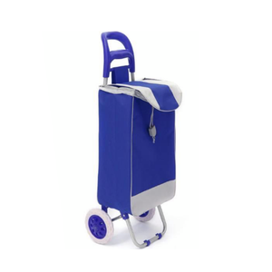 Grocery Supermarket Shopping Metal Steel Collapsible Folding Trolley Luggage Bag