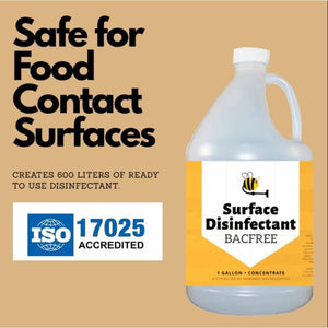 Bacfree Surface Disinfectant Concentrate (x1 Gallon) to Create 600 Liters of Virucide