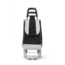Load image into Gallery viewer, Grocery Supermarket Shopping Metal Steel Collapsible Folding Trolley Luggage Bag
