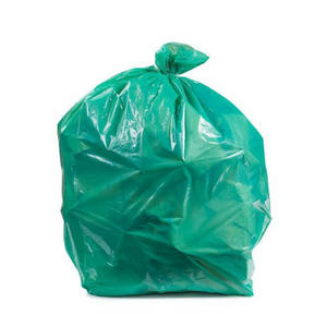 Garbage Trash Rubbish Bag Green PE Thick (x 100)